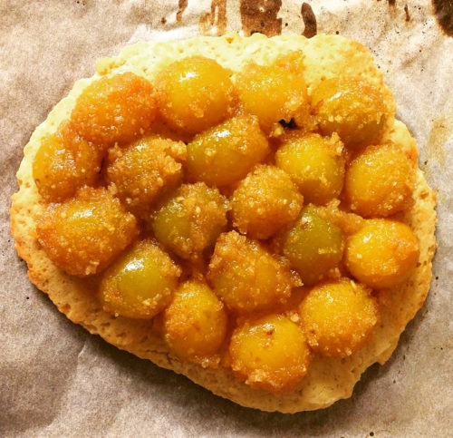 Tarte aux mirabelles avec pâte sablée sans beurre